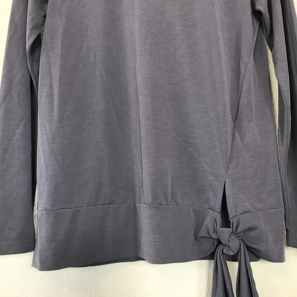 Banana Republic LS front tie sand wash top sz S - Picture 3 of 7